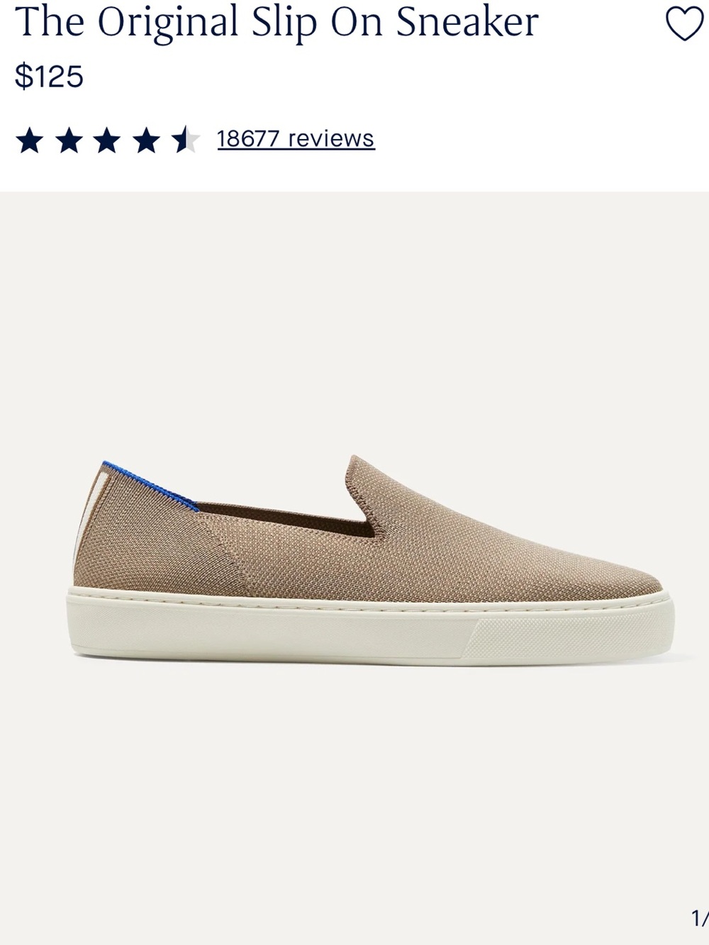 Rothy’s original slip on sneaker
